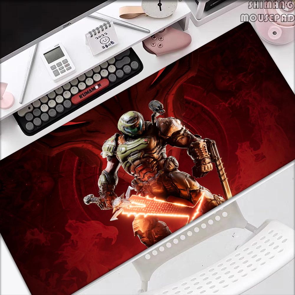 Heißes Spiel DDOOM EEternal Mauspads Gaming Zubehör Große Mauspads Gamer XXL Teppich PC Schrank Tischunterlage xMM Mauspads Teppich