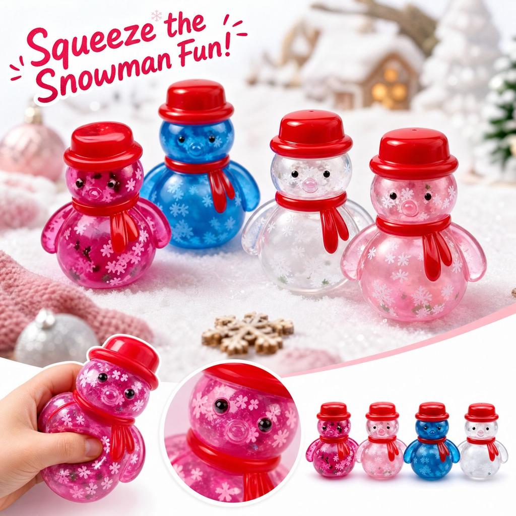 Schneemann Spielzeug Weich Dehnbar Sensorisches Spiel für Kinder Mädchen Jungen und Erwachsene
