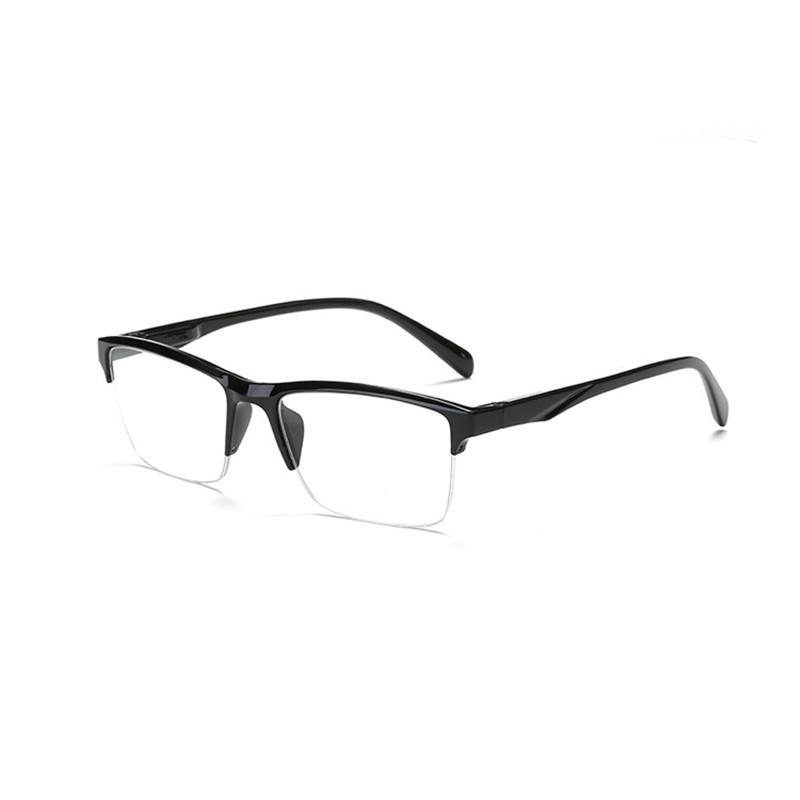New Half Frame Reading Glasses  Women Ultralight Presbyopic Glasses Black Square Eyewear Far Sight Glasses +0.75 To +4 Oculos