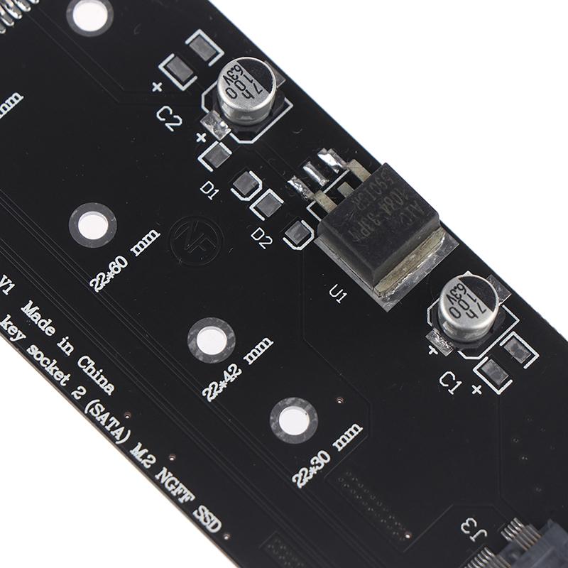 B+M Ke M.2 Ssd Ngff To 2.5Inch 15Pin Sata3 Pc Converter Adapter Card