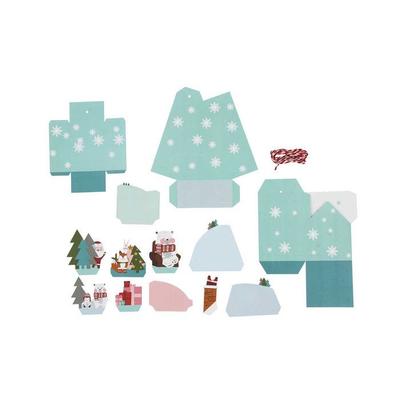 3-piece Paper Christmas Hanging Decoration