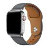 Compatible with Apple & Huawei: Retro Genuine Leather Snap-On Watch Band
