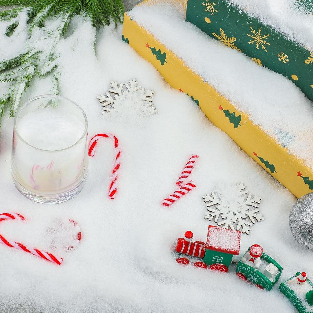 600/200g Artificial Snow Powder Christmas White Colorful Fluffy Fake Snowflakes Snowpowder Xmas Tree Winter Scene Party Decor