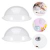 30 Peças Cúpulas Hemisféricas Transparentes de PVC Resistente para Artesanato de Globo de Neve DIY Decorações de Vila de Natal Display de Cloche para Artesanato