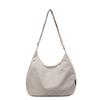 Canvas bag messenger bag women's large capacity lightweight casual dumpling bag summer commuter versatile shoulder bag