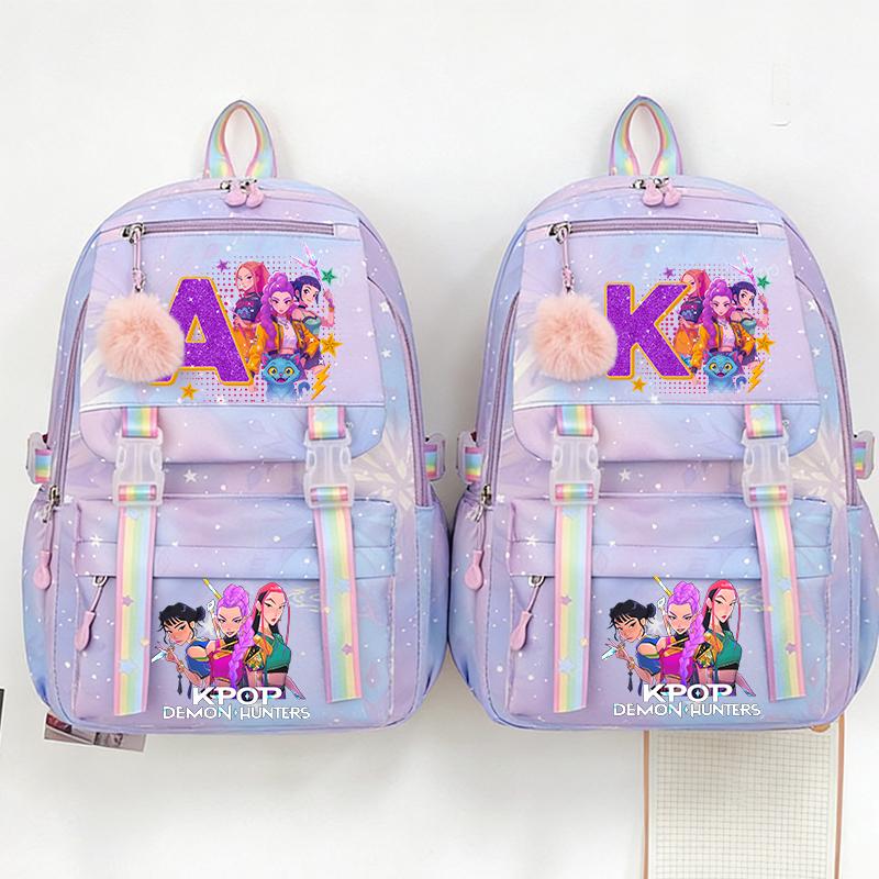 Beautiful Kpop Demon Hunters High Quality Backpack Students Anime Fashion Schoolbag Boys Girls Book Stationery Backpack School Supplies