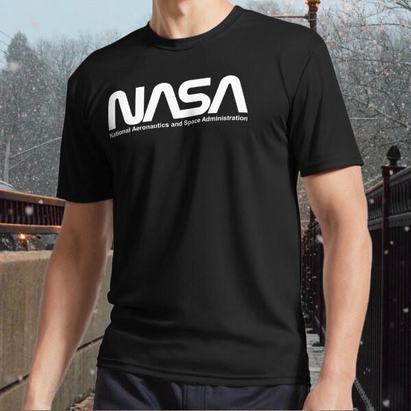 

New NASA Worm Logo Active T-Shirt Logo Men s T-shirt funny size S to 5XL L