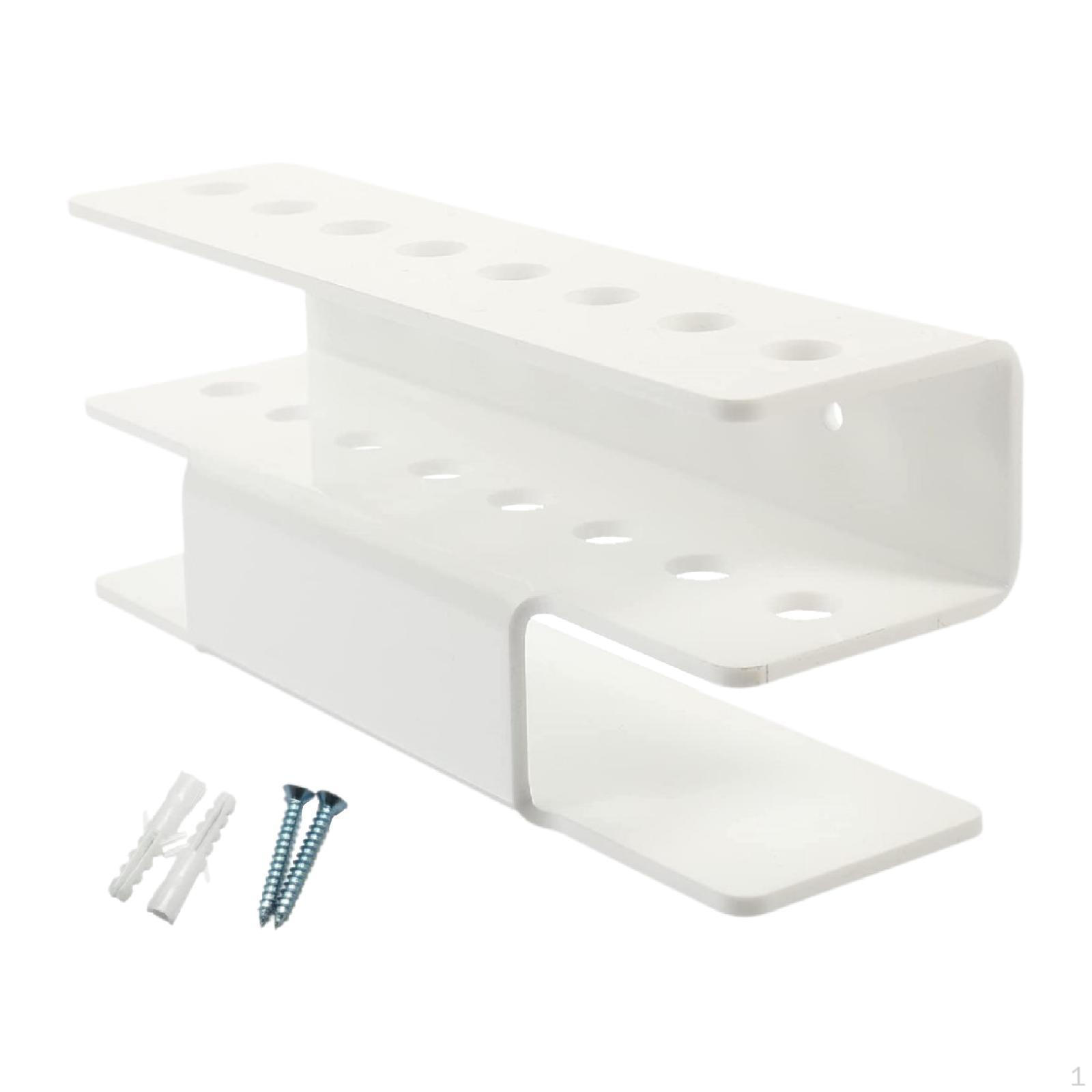 

Держатель для дротиков с 8 отверстиями, акриловый, для хранения в помещении, для гаража, настенного бара, мастерской белый