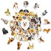 50 Black Dog Pet Series Husky Cartoon Graffiti Stickers Car Suitcase Waterproof Cup