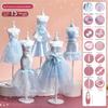 Handmade DIY Doll's Clothes Kit Skirt Doll's Dress Material  Doll Accessories