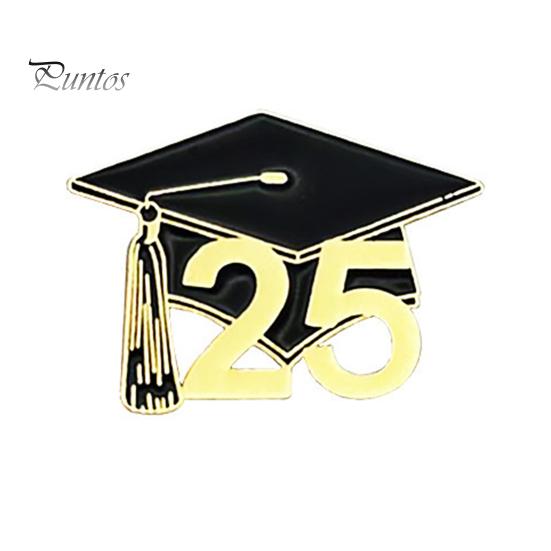 

Брошь из цинкового сплава с дизайном шляпы бакалавра, изысканный процесс капания масла, аксессуар для шляпы, брошь, украшение для сумки A