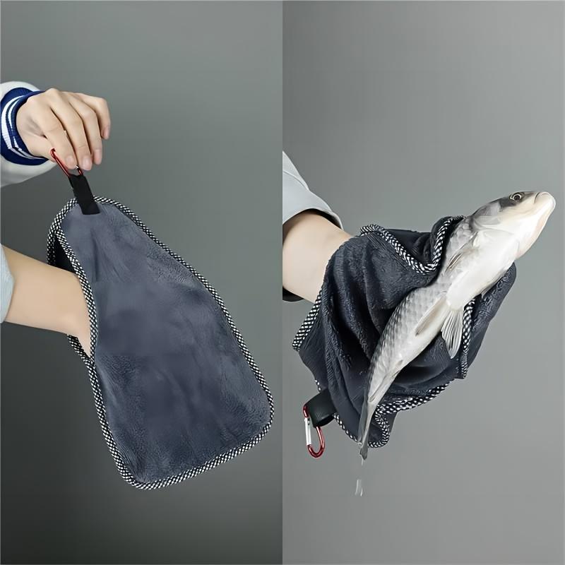 Fishing Towel Keeps Your Hands Clean When Handling Fish with a double thickened design it serves as a fish
