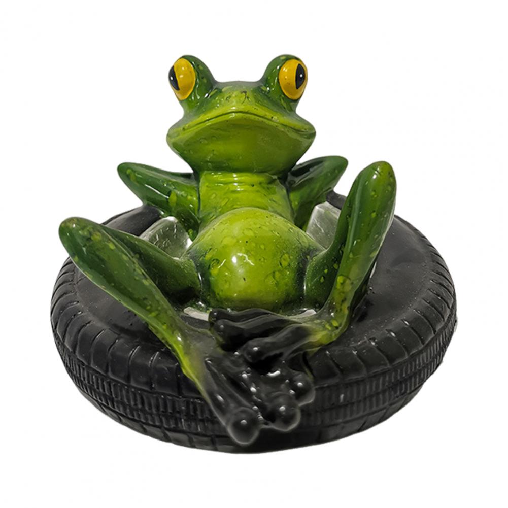 Resin Frog Garden Decoration Exquisite Frog Gift Resin Floating Frog Decoration for Outdoor Garden Pond Swimming for Balcony