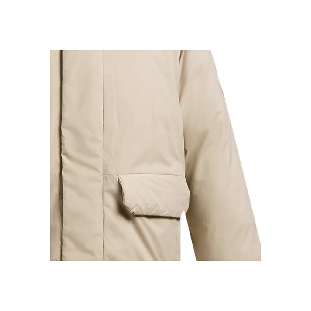 Under Armour Limitless Down Short Sleeve Jacket Casual Solid Color Hooded Long Sleeve Down Jacket Men Jackets Khaki 1384651-290