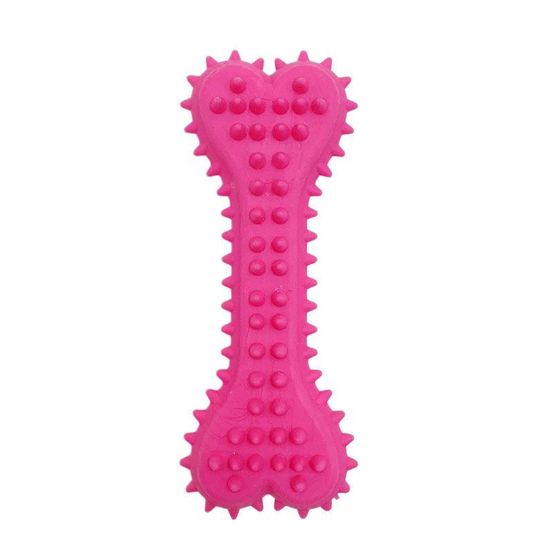 Eco-friendly Heart-shaped Chew Toy for Small Dogs - Durable TPR Teeth Cleaning Stick