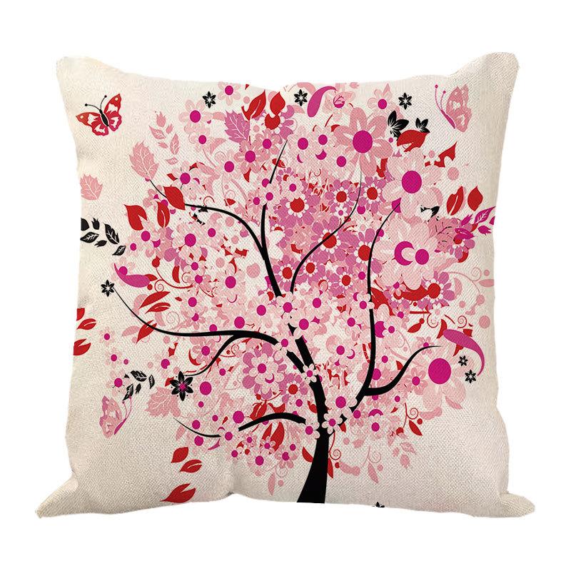 Money Tree Pillow Pillow Case Home Ornament Supplies Nordic Tree Flower Pillow Case Design Sofa Cushion Cushion Cover