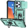 Full Cover For Xiaomi Redmi 12 5G Case For Redmi 12 5G Push Window Magnetic Phone Holder Back Case For Redmi 12 5G Case 6.79inch