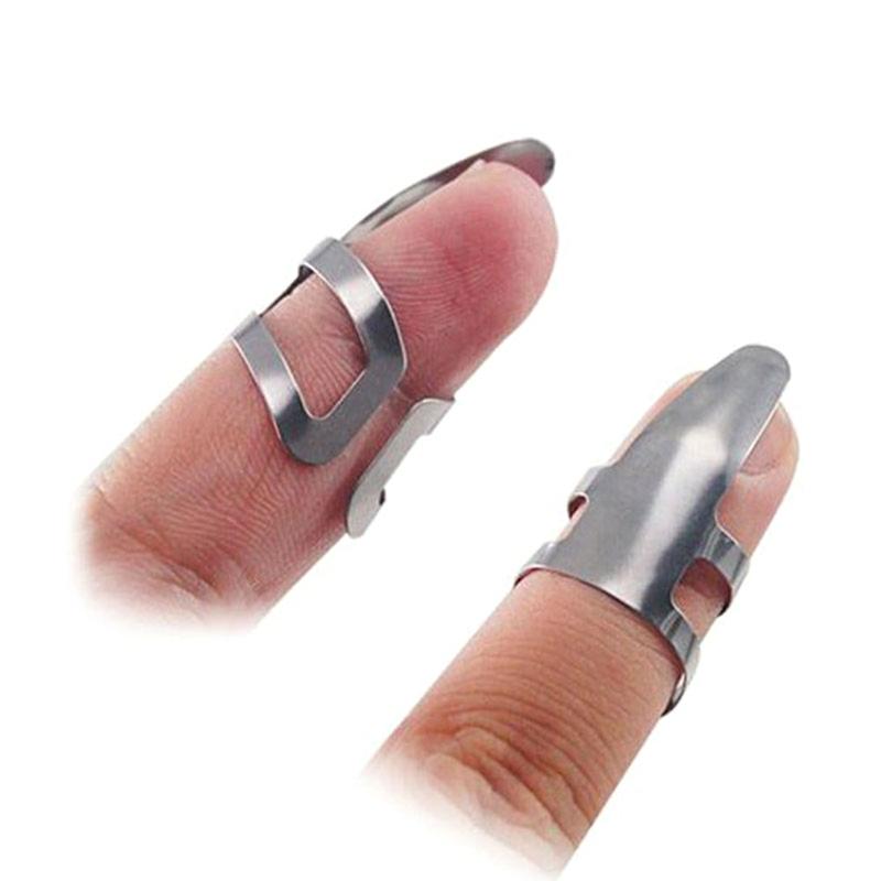 8pcs Adjustable Metal Finger Thumb Picks Plectrum for Fingerstyle Guitar Bass