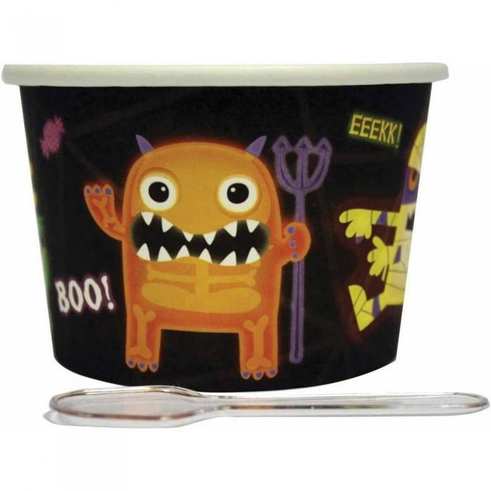 Amscan Boo Crew Monster Dessert Cups & Spoons Set (Pack of 24)