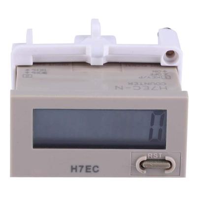 H7EC-N LED Digitalzähler, Elektronischer Zähler, Keine Eingangsspannung, 8-stellige LCD-Anzeige, Zählbereich 0-99999999, mit Halter, Digitaler Summenzähler