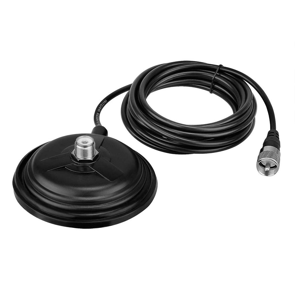 CA35 Antenna Install Magnetic Base with 4m Coaxial Cable UHF Male Connector Magnetic Antenne Mount UHF Female Connector for Car