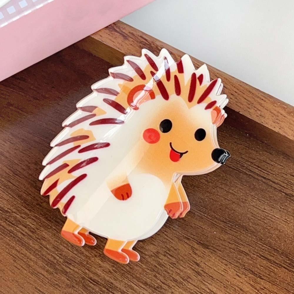 Peacock Cute Bear Hair Claw PVC Acrylic Hair Claw Cartoon Animal Shark Clip  Female