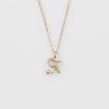 Initial diamond necklace [Agate] <WEB limited> R/K10
