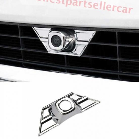 For Toyota RAV4 16 17 18 Chrome Car Front Exterior Front Camera Cover Trim 1PCS