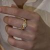 Luxe Romantische Ringen voor dames Nieuw in de Mode Hart ingelegd met diamanten Ring Feest Bruiloft Hoge Kwaliteit