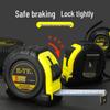 5m Drop-Resistant Tape Box & 2m Thick Steel Tape Measure with 3m Ruler, Wear-Resistant & Customizable 7.5m Length.