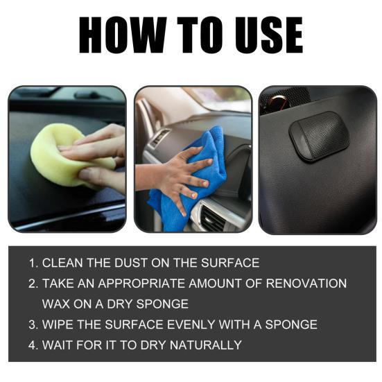 Auto-Kunststoff-Restaurator, Keramikbeschichtung, umweltfreundlich, effektiver UV-Schutz, Auto-Innenraum, Kunststoffteile, Kristallbeschichtung, Reparaturzubehör