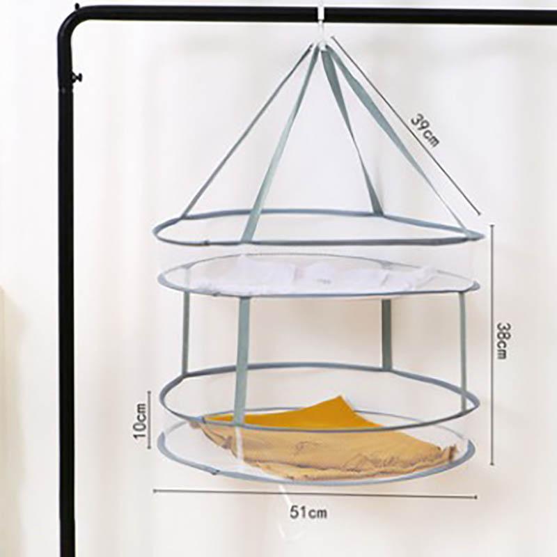 2 Layer Clothes Basket Drying Net Clothes Flat Net Bag Household Socks Drying Artifact Sweater Special Drying Rack