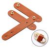 3pcs/set Luxury Leather Nail Cable Clips Cord Management Holder Organizer Clamp Wire