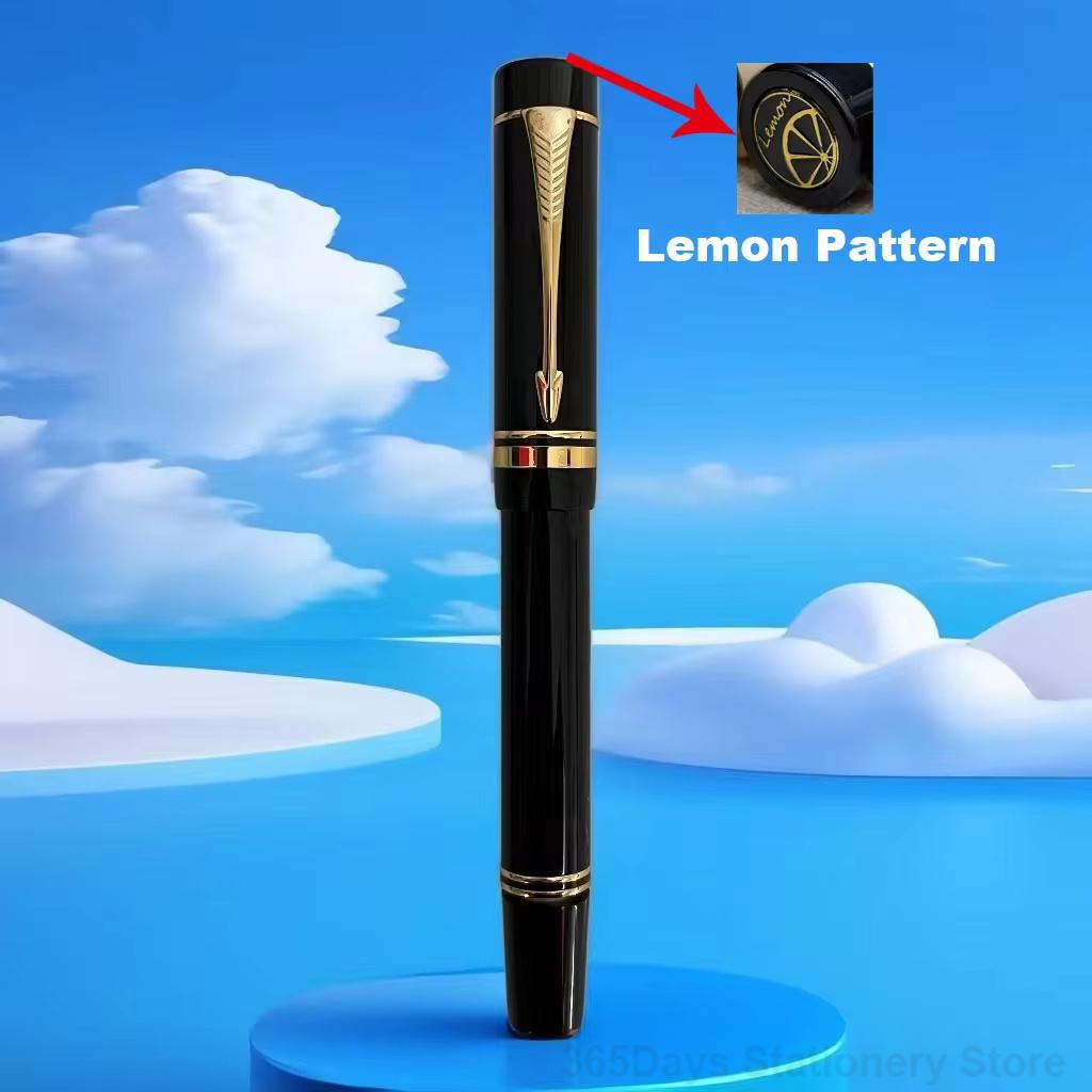 Lemon M2 Piston Ink Acrylic Calligraphy Practice Fountain Pen Blade Long Knife Business Pen Nib Hand-Polished Writing Stationery