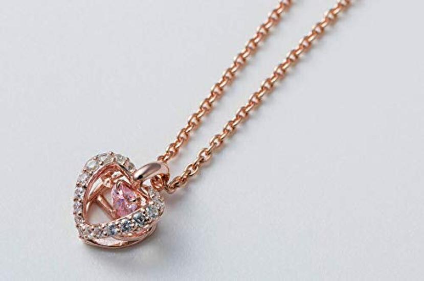 [Dancing Stone] Heart Stone Silver Top Only SETS-8751 Pink Gold