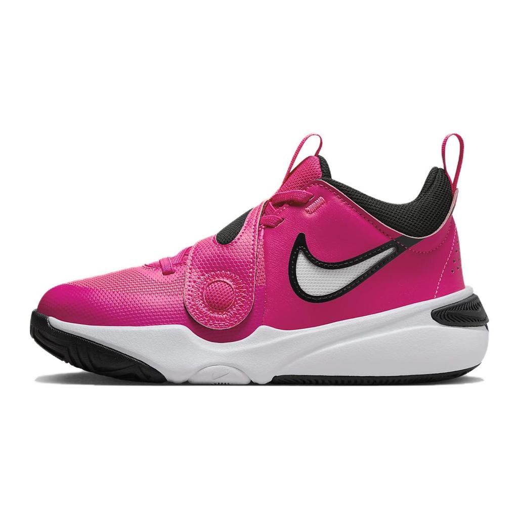 Nike Team Hustle D11 GS Fierce Pink Kids Sneakers Black Playful-Pink White DV8996-601