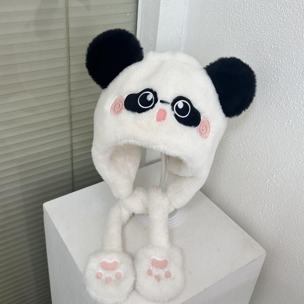 Coldproof Capybara Hooded Scarf Lamb Cartoon Beanie Caps Children's Pullover Cap  Autumn and Winter