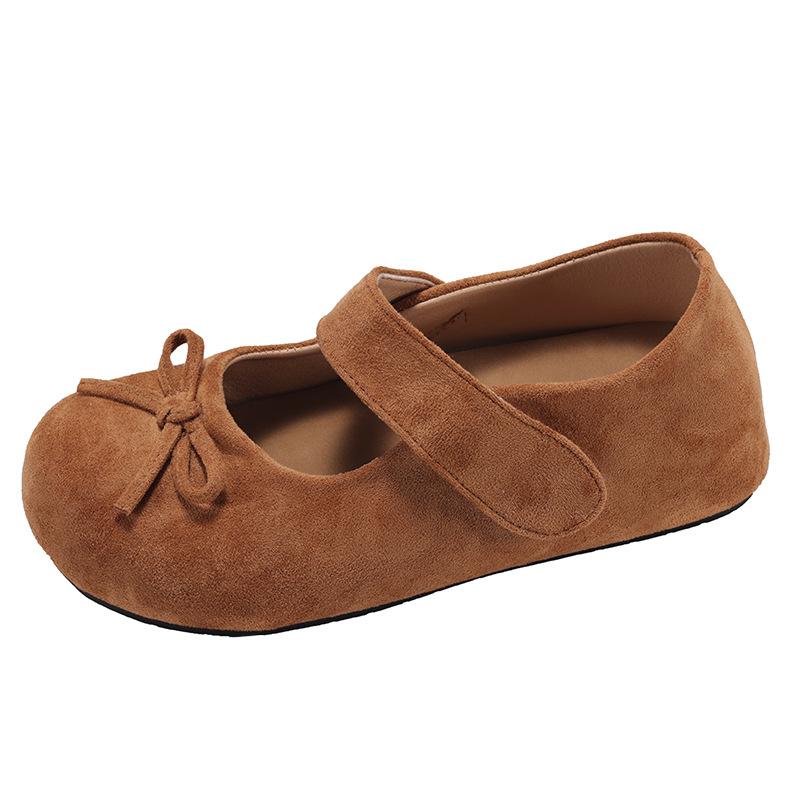 Fashion Versatile Bow Spring Mary Jane Shoes Children's Summer 2025 New with Skirt Flat Single Shoes Tide