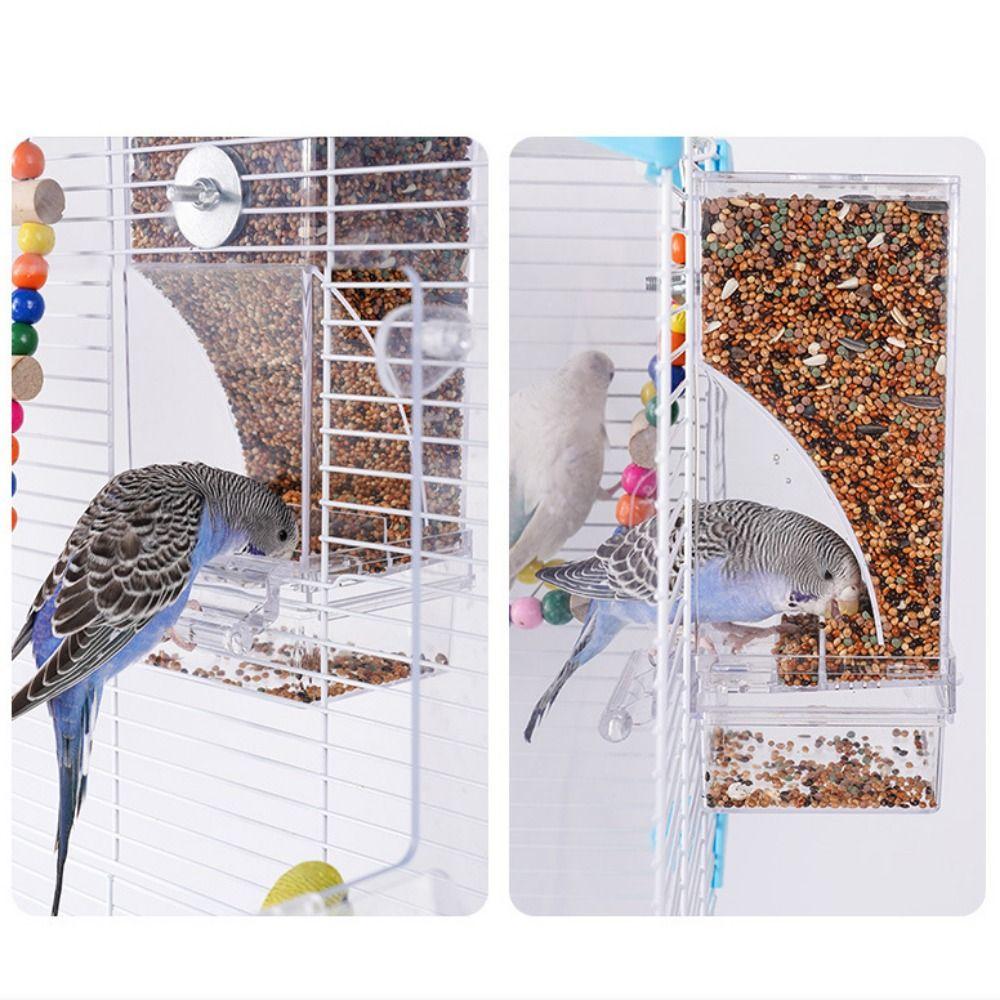 For Smail Bird Parakeets with Perch Food Container Bird Feeders Bird Cage Accessories Feeder Bowls