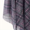 Spring 2025 Women's Slim Casual Plaid Pleated Backless Dress