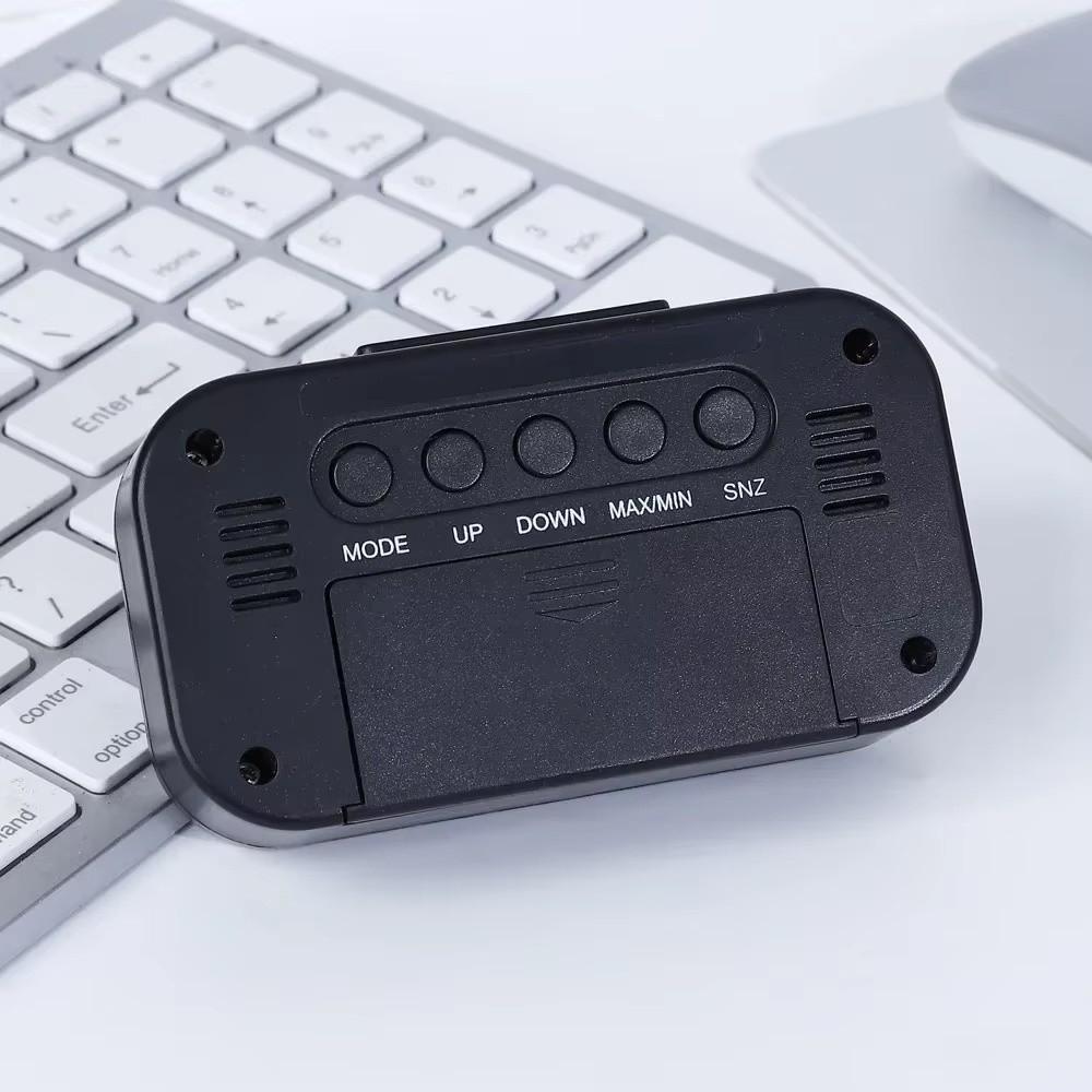 Backlit Display Temp Monitor Temperature Monitoring Backlit Clock Humidity Monitor  Bedroom