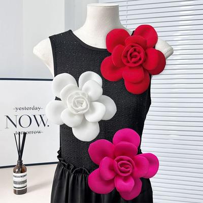 Fashion 3D Chest Flower DIY Removable Dress Decoration Exquisite Large Size Brooch Accessories Wedding Dress Clothes Decoration