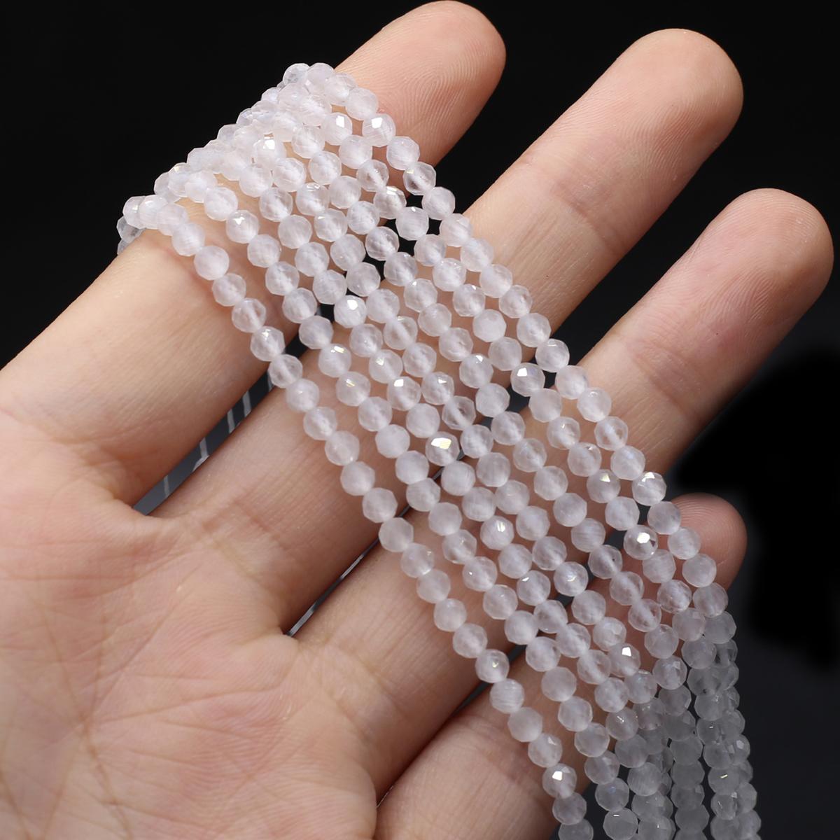 

Бусины из натурального камня опал, круглые изолированные бусины, подвески для изготовления ювелирных изделий, ожерелье, браслет, серьги, аксессуар, размер 3 мм 3mm