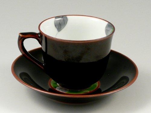 Arita ware Senemon kiln Hanae Maki Pair šálek a podšálek na kávu 19615