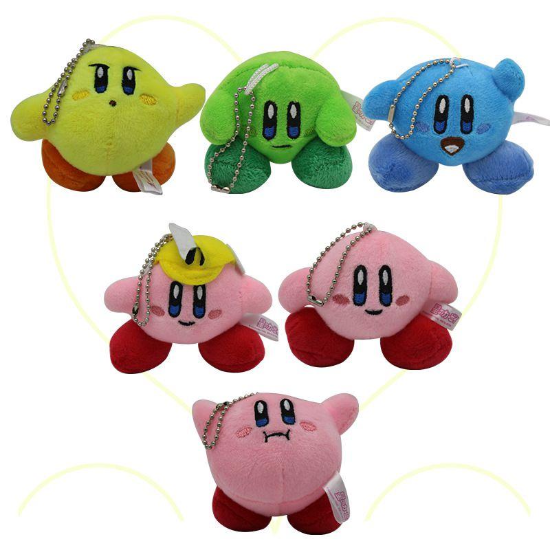 6 Star Kinds Kirby Plush Toys Cute Keychain Popopo Small Pendant Dolls Kids