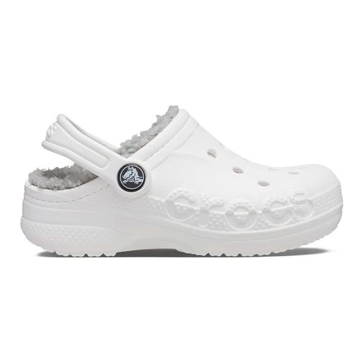 Crocs Versatile Comfortable Anti-Kick Shock-Absorbing Childrens Sandals Kids sandals White Gray 207500-11H