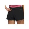 adidas Logo Print Elastic Waist Split Shorts Women Bottoms Black HZ6010