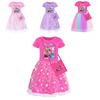Kpop Demon Hunters Pattern Girl Dress With Cotton Fabric And Pleated Skirt For Kids Girls