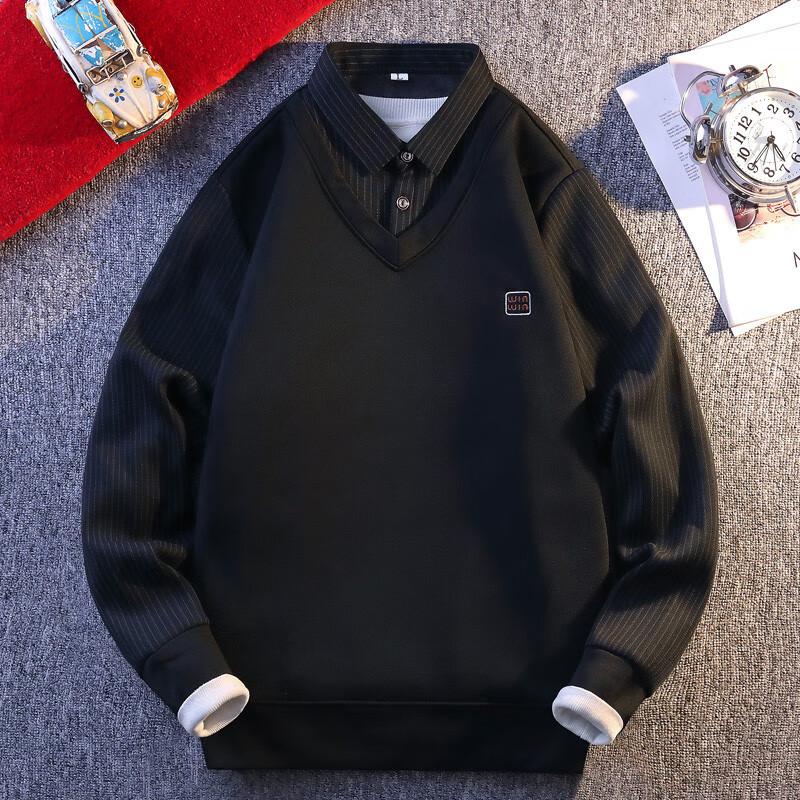 Men's Fleece-Lined Pullover Sweatshirt