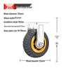 Heavy-Duty Silent Caster Wheels with Brakes (4, 5, 6, 8-inch) - Limited-Time Special Offer